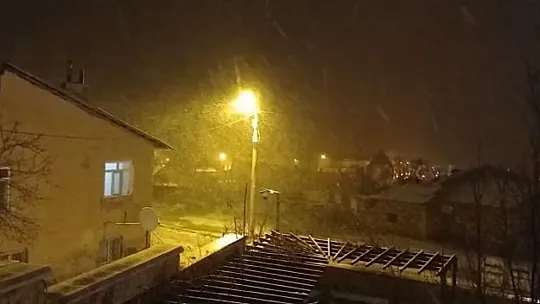 Kar yağışı Harput'ta etkili oldu