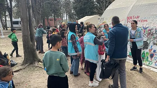 Elazığ Belediyesi'nin Kahramanmaraş Çadır Kentte Anne-Çocuk Faaliyetleri Devam Ediyor