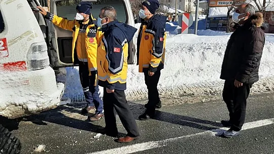 İl Sağlık Müdürlüğü Ekipleri Mahsur Kalan Hasta için Seferber Oldu