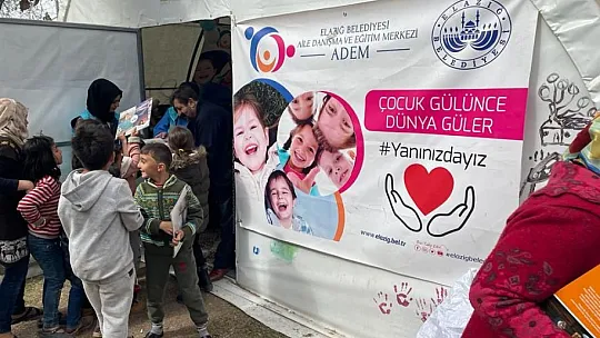 Elazığ Belediyesi'nin Kahramanmaraş Çadır Kentte Anne-Çocuk Faaliyetleri Devam Ediyor