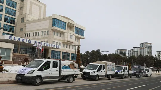 Elazığ Belediyesi'nden Deprem Bölgesine Destek