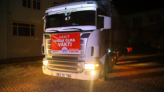 Elazığ Belediyesi'nden Deprem Bölgesine Destek