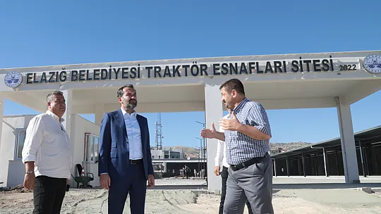 Elazığ Belediyesi Traktör Esnafları Sitesi'nde Çalışmalar Tamamlanmak Üzere