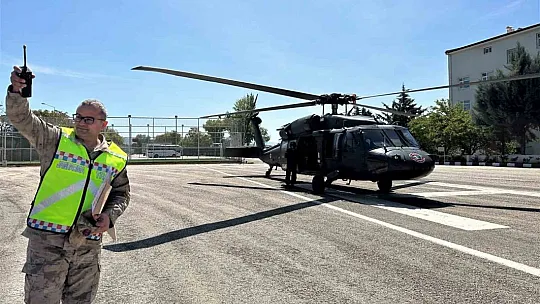 Elazığ'da Helikopter Destekli Trafik Denetimi Yapıldı