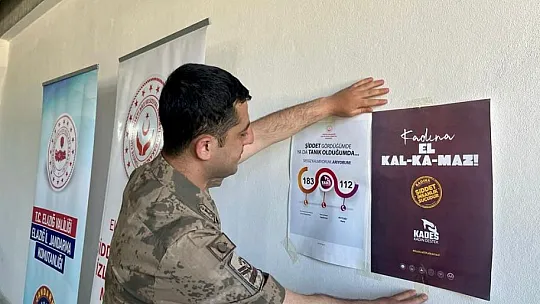 Elazığ'da jandarma ekipleri KADES'i anlattı