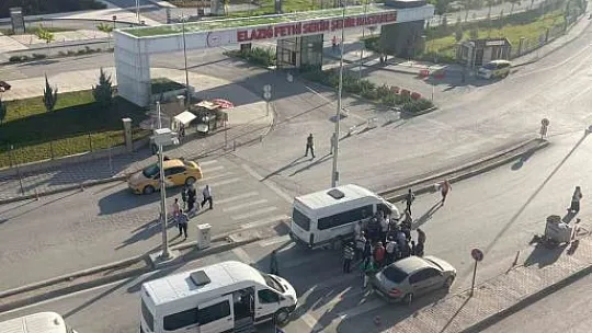 Elazığ'da Minibüs Kadın Yayaya çarptı