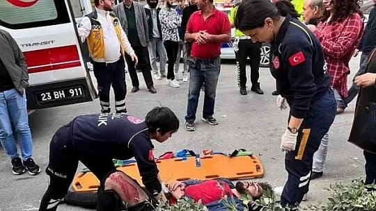 Elazığ'da Motosiklet Devrildi!