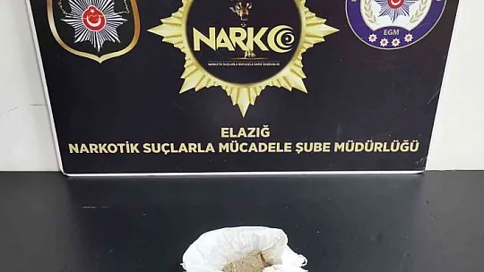 Elazığ'da uyuşturucuyla mücadele sürüyor: 4 tutuklama