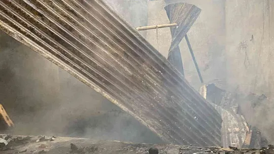 Elazığ'da yangın: 1 yaralı