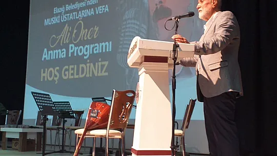 Elazığ Mahalli Müziğinin Üstadı Ali Öner Anıldı