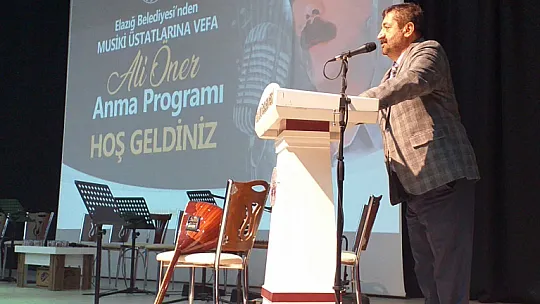Elazığ Mahalli Müziğinin Üstadı Ali Öner Anıldı