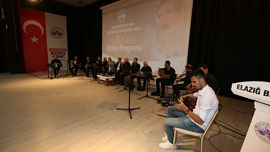 Elazığ Mahalli Müziğinin Üstadı Ali Öner Anıldı