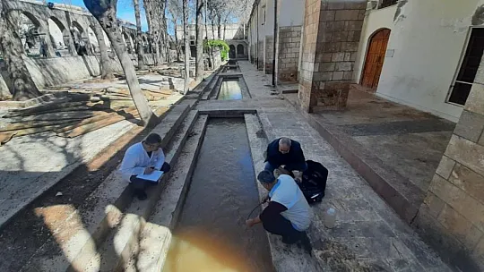 Elazığ Su Ürünleri Araştırma Enstitüsü, Balıklıgöl'de İnceleme Yaptı