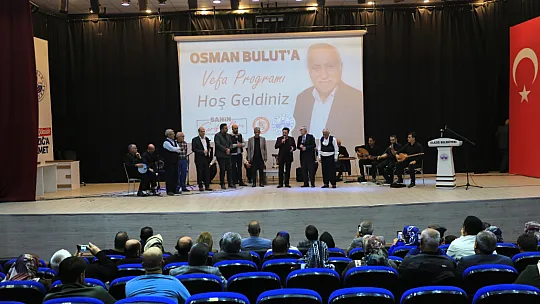 Harput Musikisinin Usta İsmi Osman Bulut'a Vefa Programı Düzenlendi