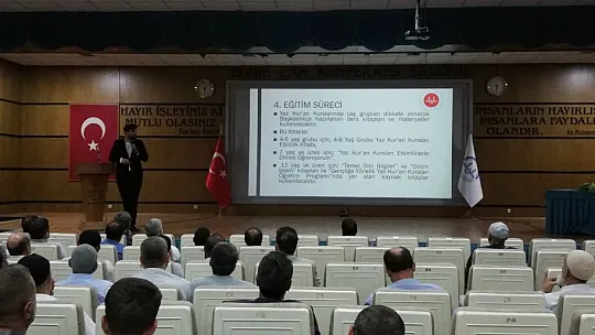 Yaz Kur'an Kursları Eğitim Semineri Tamamlandı