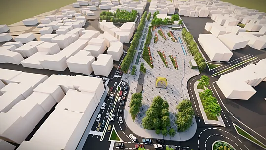 Kent Meydanı ve Yer Altı Otoparkı Projesinde Sona Doğru