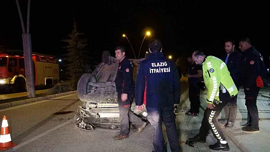 Otomobil takla attı, emniyet kemeri takan sürücünün burnu bile kanamadı