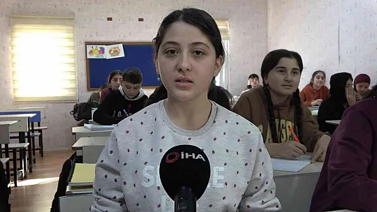 Elazığ'da eğitim gören Ahıska Türkü öğrencinin büyüyünce yapmak istediği meslek duygulandırdı