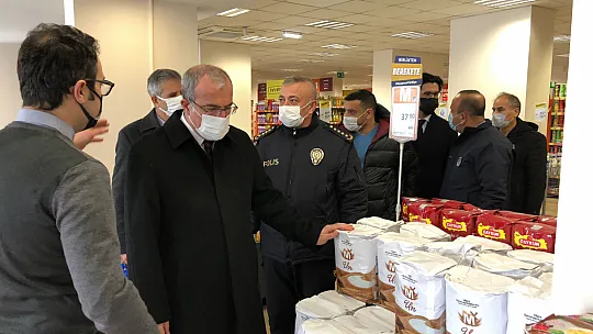 Vali Toraman'dan Marketlere Denetim