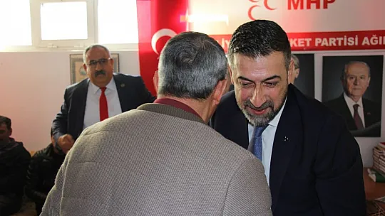 MHP Elazığ Milletvekili Aday Adayı Semih Işıkver, Ağın Belediye Başkanı Ali Uslu'yu Ziyaret Etti