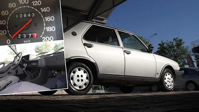 13 bin kilometredeki 2000 model 'Şahini'ne gözü gibi bakıyor