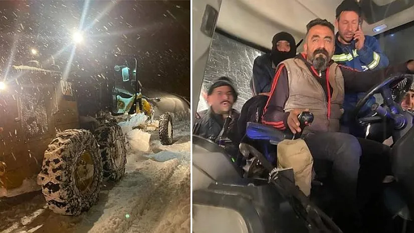 Elazığ'da Mahsur Kalan 48 Personeli Ekipler Kurtardı