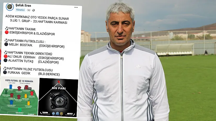 Tutaş 'Haftanın Teknik Direktörü'