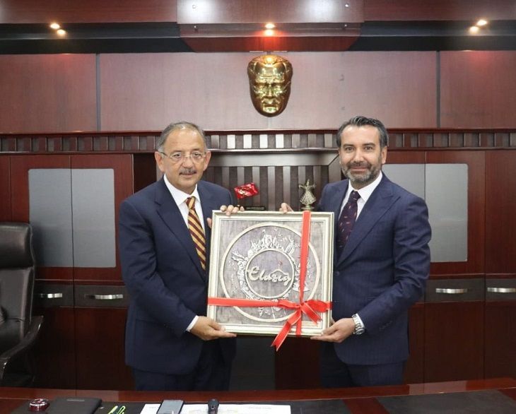 Başkan Özhaseki'den Elazığ Belediyesi'ne ziyaret