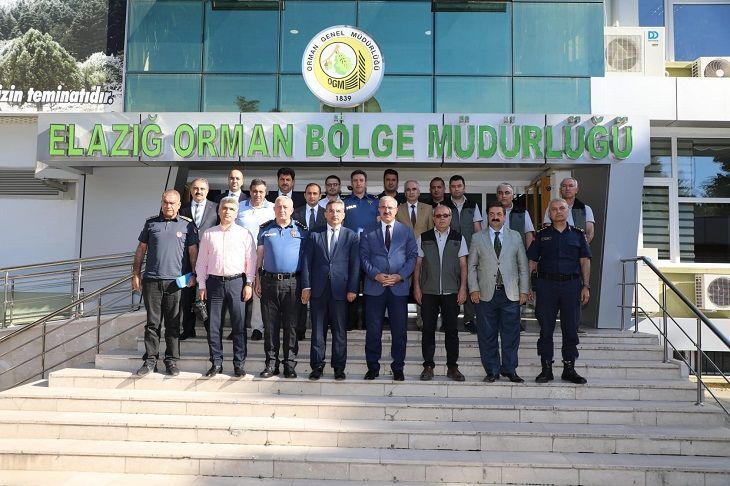 Elazığ'da Orman Yangınlarıyla Mücadele Toplantısı Yapıldı