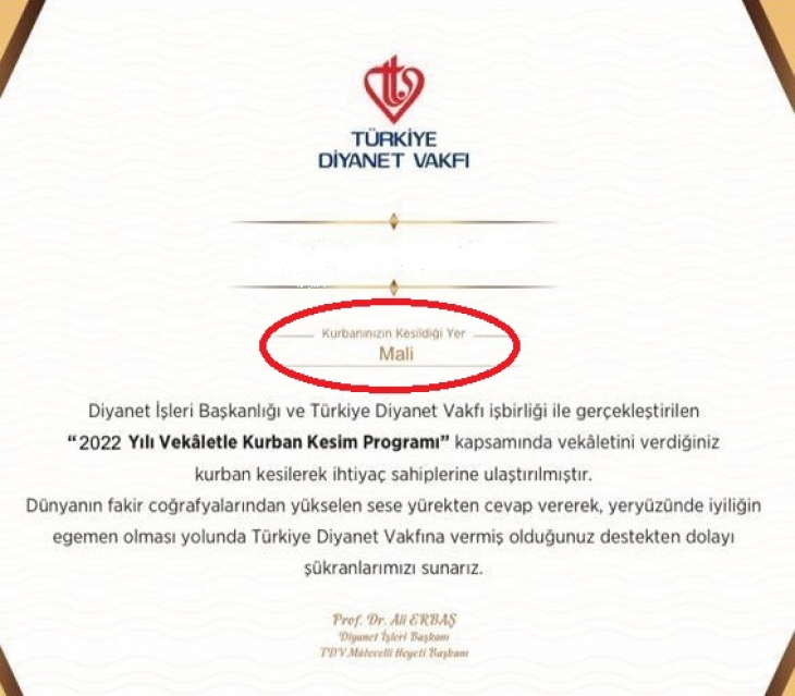 Kurbanlar Yurt Dışına Gitti